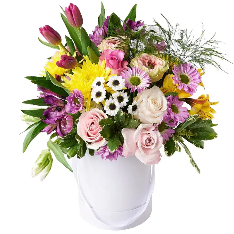 Коробки с полевыми цветами