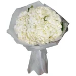 Букет из 7 белых гортензий